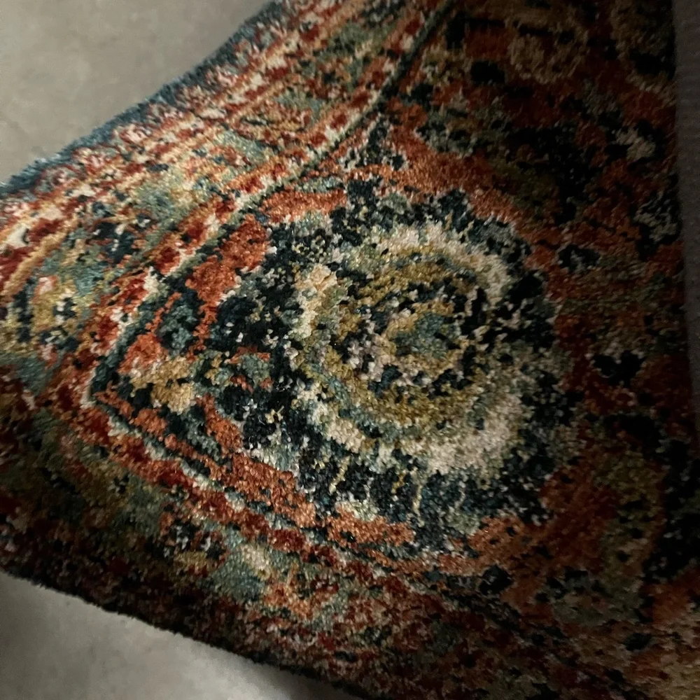 Vintage Style Distressed Area Rug